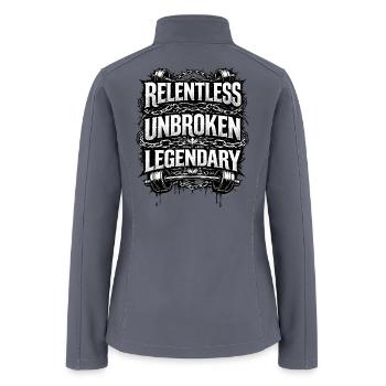 Relentless Unbroken Legendary - Women’s Soft Shell Jacket - gray - Back