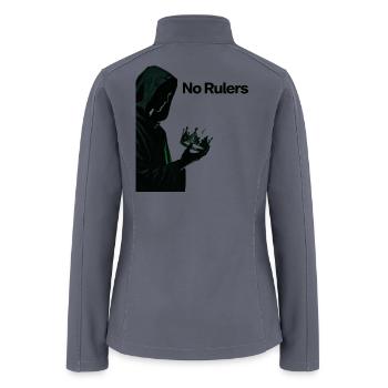 No Rulers Crown Rebellion - Women’s Soft Shell Jacket - gray - Back
