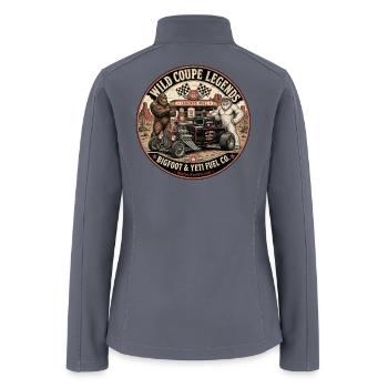 Legends Fuel Co. Retro Cryptid Rod - Women’s Soft Shell Jacket - gray - Back