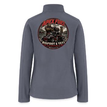 Bigfoot Yeti Racing Crest - Women’s Soft Shell Jacket - gray - Back