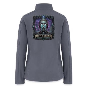 Anxiety Is Unlimited - Women’s Soft Shell Jacket - gray - Back