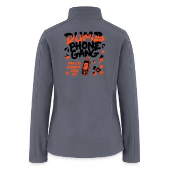 Dumb Phone Gang Analog Summer 2026 - Women’s Soft Shell Jacket - gray - Back