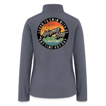 Arizona Bay Swim Team Retro Sunset - Women’s Soft Shell Jacket - gray - Back
