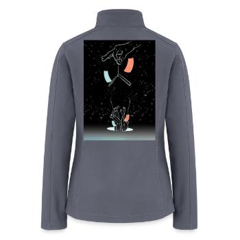 Cosmic Dangle Pendant - Women’s Soft Shell Jacket - gray - Back