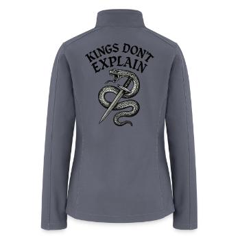 Kings Dont Explain Snake - Women’s Soft Shell Jacket - gray - Back
