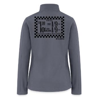 NYC Taxi Rates - Women’s Soft Shell Jacket - gray - Back