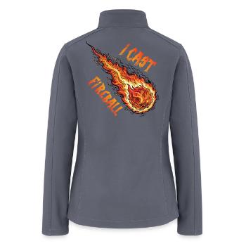 Flaming Meteor D20 - Women’s Soft Shell Jacket - gray - Back