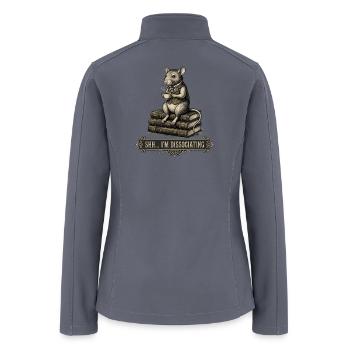 Dissociating Victorian Library Rat - Dark Academia - Women’s Soft Shell Jacket - gray - Back