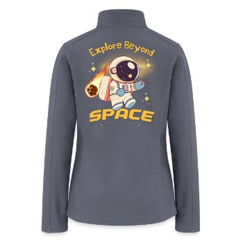 Explore the Space - Women’s Soft Shell Jacket - gray - Back