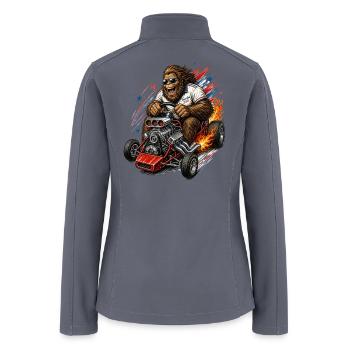 Bigfoot Freedom Racer - Women’s Soft Shell Jacket - gray - Back