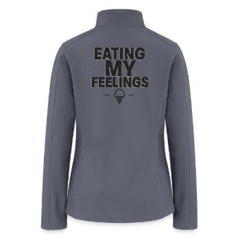 Eating My Feelings - Women’s Soft Shell Jacket - gray - Back