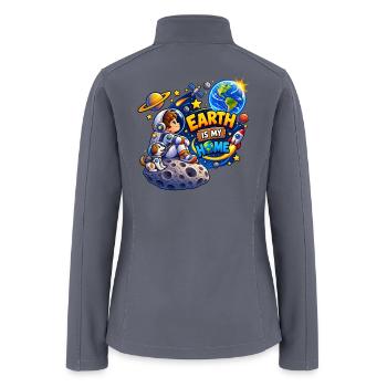 Kids Space - Women’s Soft Shell Jacket - gray - Back