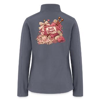 Soft Heart. - Women’s Soft Shell Jacket - gray - Back