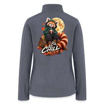 Chill Mode Red Panda Autumn - Women’s Soft Shell Jacket - gray - Back