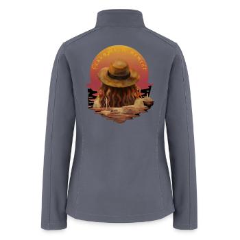 ​Contemplate The Moment Sunset Art - Women’s Soft Shell Jacket - gray - Back