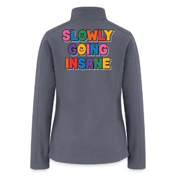 Slowly Going Insane Clowncore Aesthetic Kidcore - Women’s Soft Shell Jacket - gray - Back