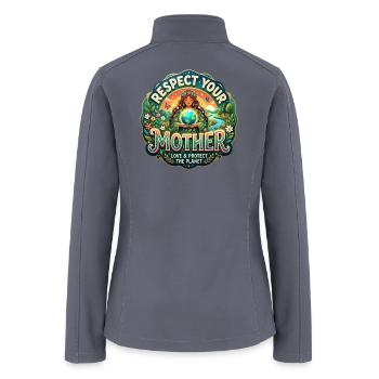 Respect Your Mother - Women’s Soft Shell Jacket - gray - Back