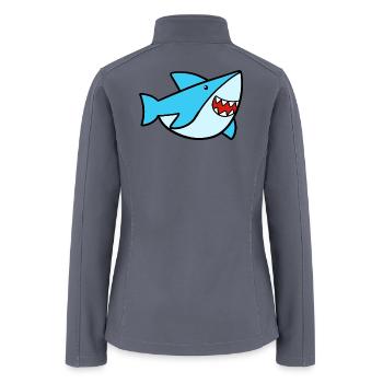 Sweet Shark - Women’s Soft Shell Jacket - gray - Back