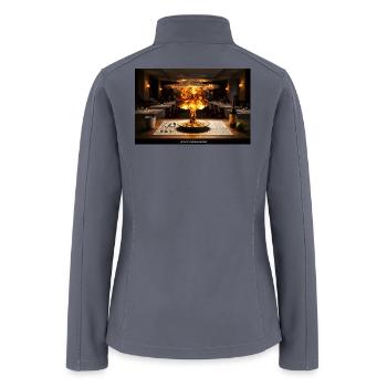 Atomic Mushrooms Dish - Women’s Soft Shell Jacket - gray - Back