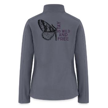Stay wild and free - Women’s Soft Shell Jacket - gray - Back