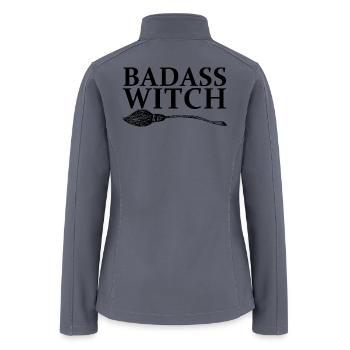 bad witch Abstract Geometric halloween - Women’s Soft Shell Jacket - gray - Back