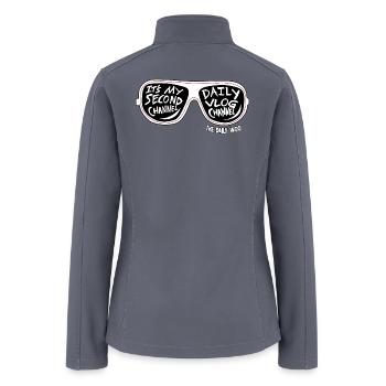 The Daily Woo Sunglasses  - Women’s Soft Shell Jacket - gray - Back