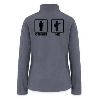 Guitarist Life - Women’s Soft Shell Jacket - gray - Back