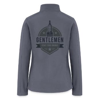 Gentlemen Start Your Engines Motorsport - Women’s Soft Shell Jacket - gray - Back