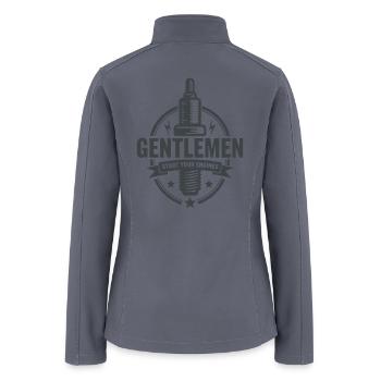 Gentlemen Start Your Engines Motorsport - Women’s Soft Shell Jacket - gray - Back