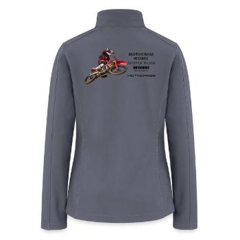 Motocross - Women’s Soft Shell Jacket - gray - Back