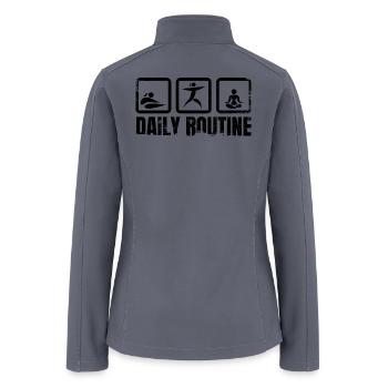 Yogi Daily Routine - Women’s Soft Shell Jacket - gray - Back