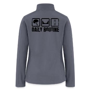 Daily Routine - Women’s Soft Shell Jacket - gray - Back
