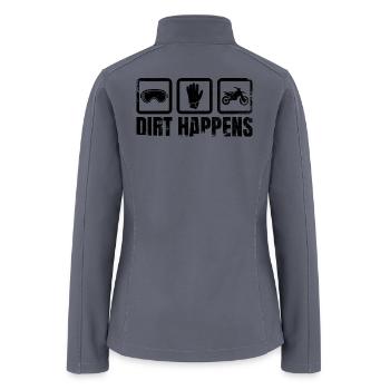 Motocross - Women’s Soft Shell Jacket - gray - Back