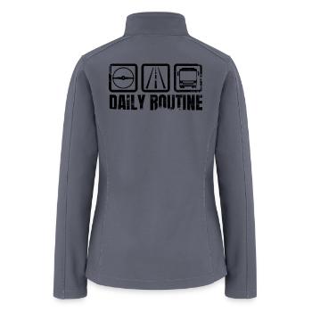 Daily Routine - Women’s Soft Shell Jacket - gray - Back