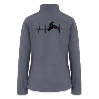 Motocross Heartline - Women’s Soft Shell Jacket - gray - Back