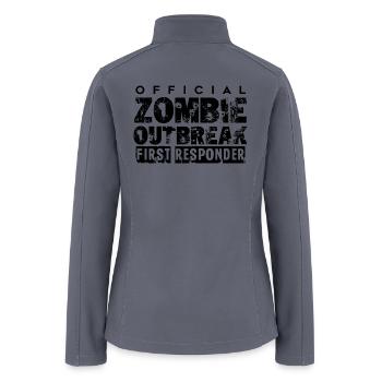 Zombie outbreak first responder - Women’s Soft Shell Jacket - gray - Back