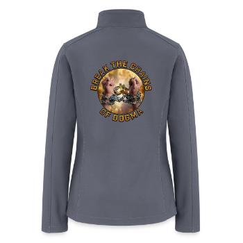 Break The Chains - Women’s Soft Shell Jacket - gray - Back