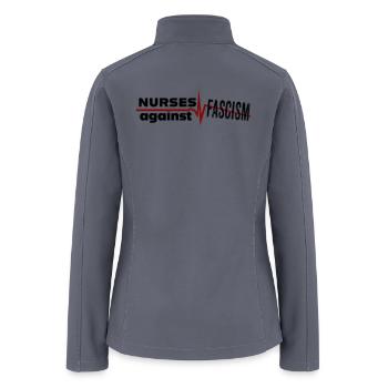 Nurses Against Fascism - Women’s Soft Shell Jacket - gray - Back