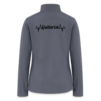 Guitarist ECG Heartline - Women’s Soft Shell Jacket - gray - Back