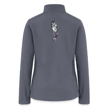 Anatomical Heart Stethoscope Artwork - Women’s Soft Shell Jacket - gray - Back