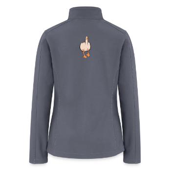 Duckfinger Rebellion Graphic - Women’s Soft Shell Jacket - gray - Back