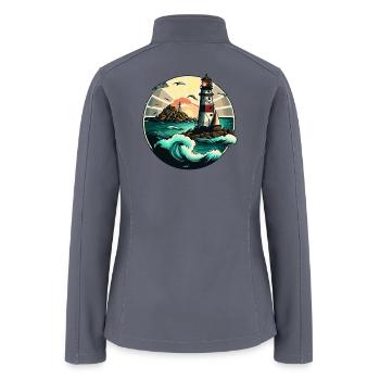 Lighthouse Island - Women’s Soft Shell Jacket - gray - Back