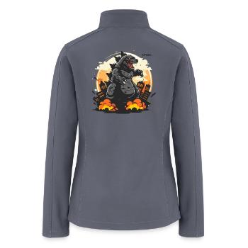 Attack of the giant lizard - Women’s Soft Shell Jacket - gray - Back