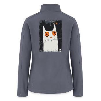 The Art of Surprise - A Cat - Women’s Soft Shell Jacket - gray - Back