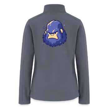 Cool and Blue Yeti - Women’s Soft Shell Jacket - gray - Back