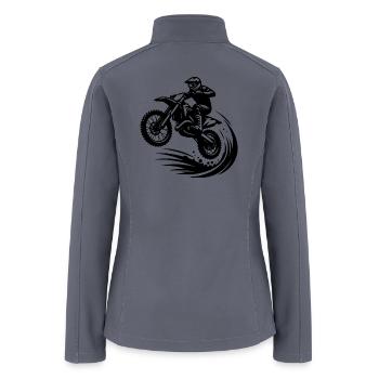 Off-road Machine In Jump Hobby Motorsport - Women’s Soft Shell Jacket - gray - Back