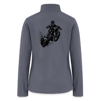 Off-road Machine In Jump Motorsport Hobby - Women’s Soft Shell Jacket - gray - Back