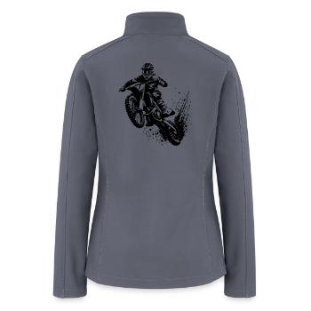 Jumping Off-road Machine Motorsport Hobby - Women’s Soft Shell Jacket - gray - Back
