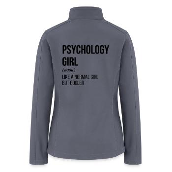 Psychology Girl definition - Women’s Soft Shell Jacket - gray - Back