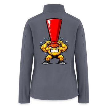 Crimson Cone Warrior - Women’s Soft Shell Jacket - gray - Back